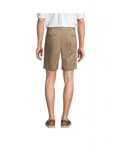 Men's Comfort Waist 9 Inch No Iron Chino Shorts Tan/Beige $34.28 Shorts