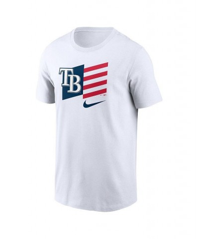 Men's White Tampa Bay Rays Americana Flag T-shirt $20.25 T-Shirts