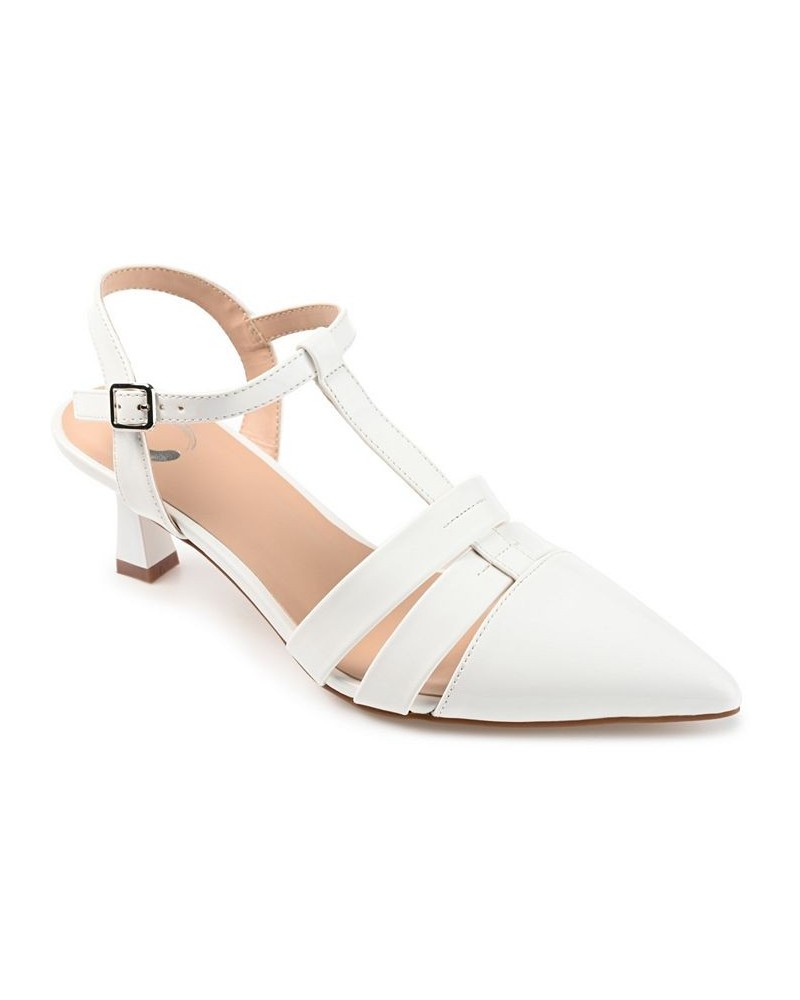 Women's Jazlynn T-Strap Heels PD02 $49.00 Shoes