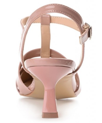 Women's Jazlynn T-Strap Heels PD02 $49.00 Shoes