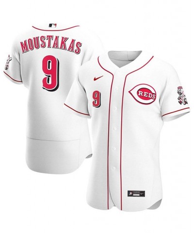 Men's Mike Moustakas White Cincinnati Reds Home Authentic Player Jersey $135.30 Jersey