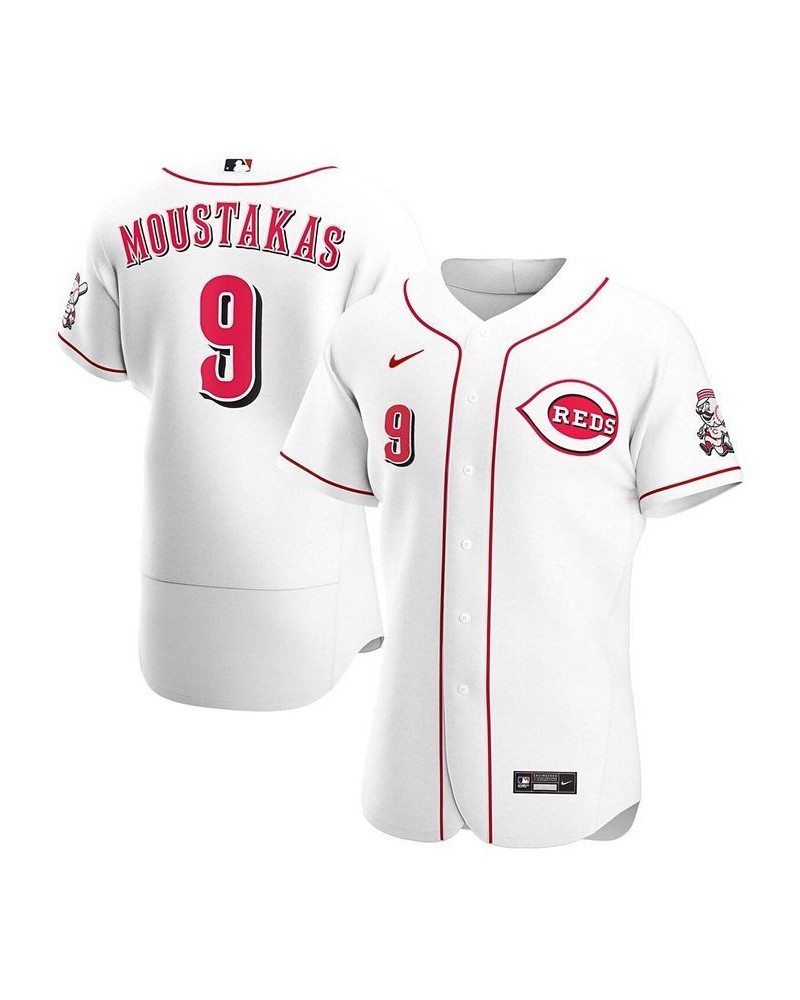 Men's Mike Moustakas White Cincinnati Reds Home Authentic Player Jersey $135.30 Jersey