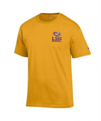 Men's Gold LSU Tigers Six-Time Baseball National Champions T-shirt $20.70 T-Shirts