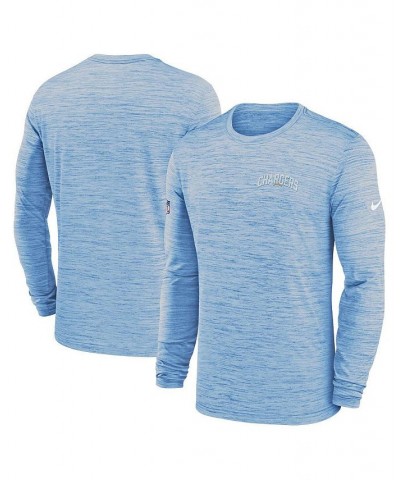 Men's Powder Blue Los Angeles Chargers Velocity Athletic Stack Performance Long Sleeve T-shirt $24.20 T-Shirts