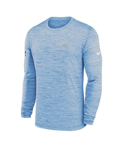 Men's Powder Blue Los Angeles Chargers Velocity Athletic Stack Performance Long Sleeve T-shirt $24.20 T-Shirts