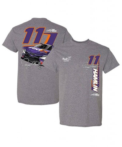 Men's Heather Gray Denny Hamlin Car T-shirt $19.20 T-Shirts