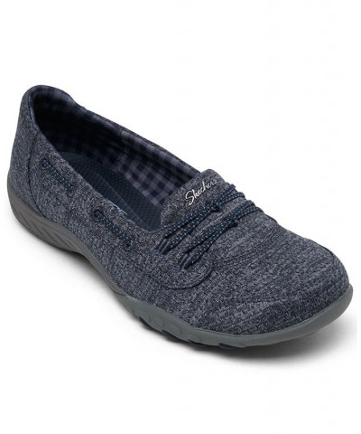 Women's Relaxed Fit - Breathe-Easy - Good Influence Slip-On Walking Sneakers Blue $33.75 Shoes