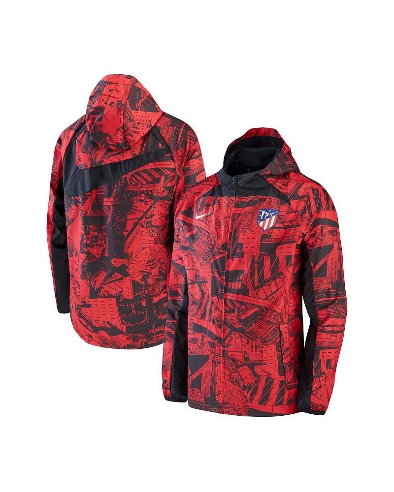 Men's Red Atletico de Madrid AWF Raglan Full-Zip Jacket $40.00 Jackets