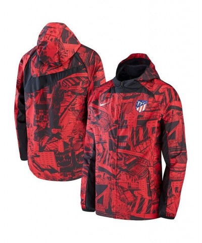 Men's Red Atletico de Madrid AWF Raglan Full-Zip Jacket $40.00 Jackets