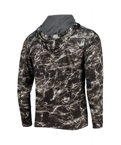 Men's Black Clemson Tigers Mossy Oak SPF 50 Performance Long Sleeve Hoodie T-shirt $30.55 T-Shirts