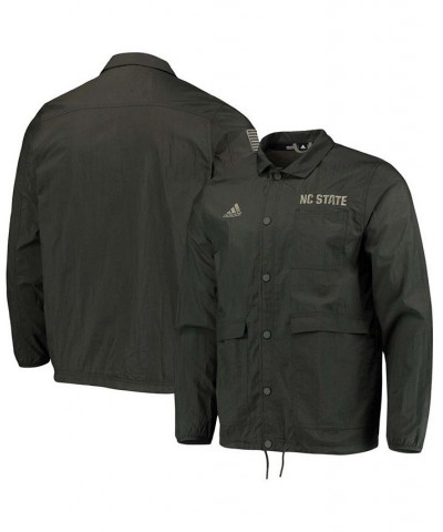Men's Olive NC State Wolfpack Salute To Service Full-Snap Jacket $40.14 Jackets