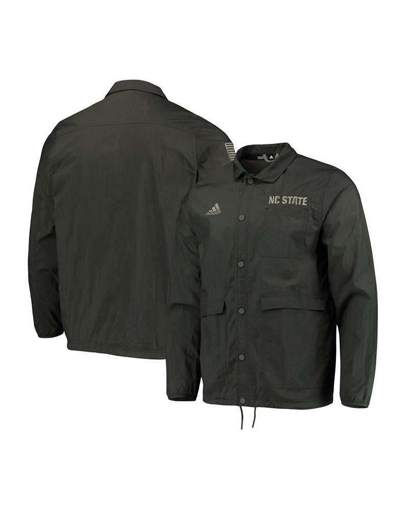 Men's Olive NC State Wolfpack Salute To Service Full-Snap Jacket $40.14 Jackets