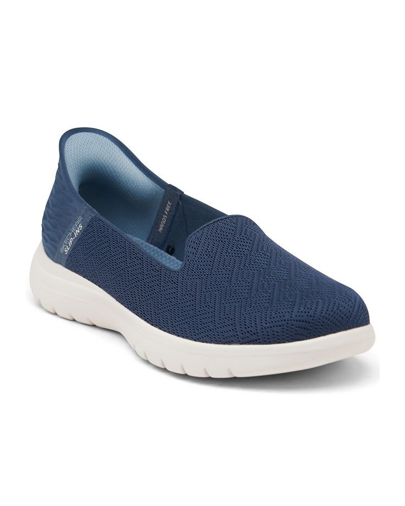 Women's Slip-Ins- On-The-Go Flex - Astonish Slip-On Walking Sneakers Blue $38.25 Shoes