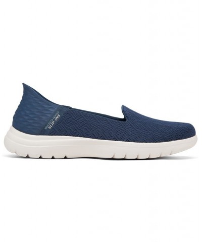 Women's Slip-Ins- On-The-Go Flex - Astonish Slip-On Walking Sneakers Blue $38.25 Shoes