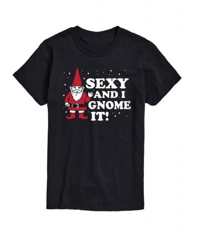 Men's Sexy and I Gnome It Short Sleeve T-shirt Black $20.99 T-Shirts