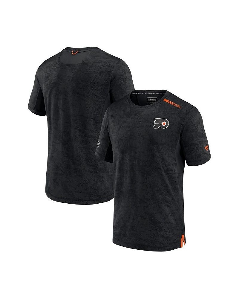 Men's Branded Black Philadelphia Flyers Authentic Pro Rink Premium Camo T-shirt $24.20 T-Shirts