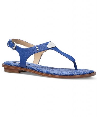 Women's MK Plate Flat Thong Sandals PD06 $52.25 Shoes