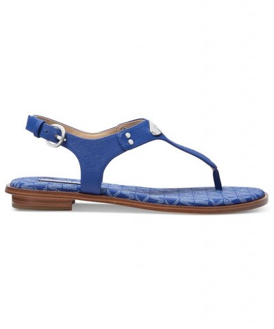 Women's MK Plate Flat Thong Sandals PD06 $52.25 Shoes