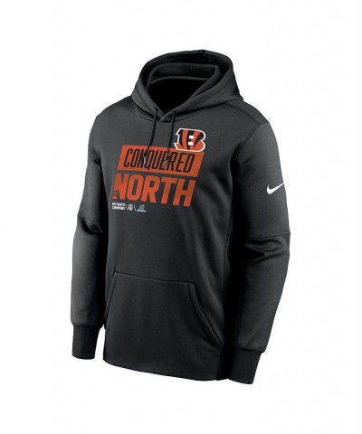 Men's Black Cincinnati Bengals 2022 AFC North Division Champions Locker Room Trophy Collection Pullover Hoodie $43.70 Sweatshirt