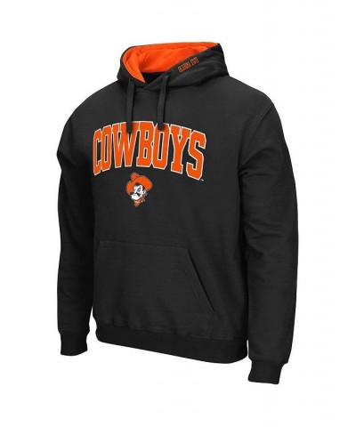 Men's Black Oklahoma State Cowboys Arch & Logo 3.0 Pullover Hoodie $32.99 Sweatshirt