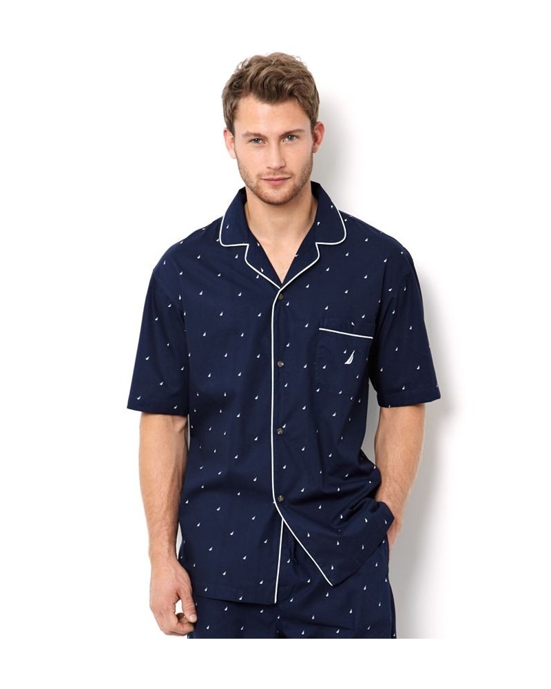 Men's Signature Pajama Shirt Blue $13.55 Pajama