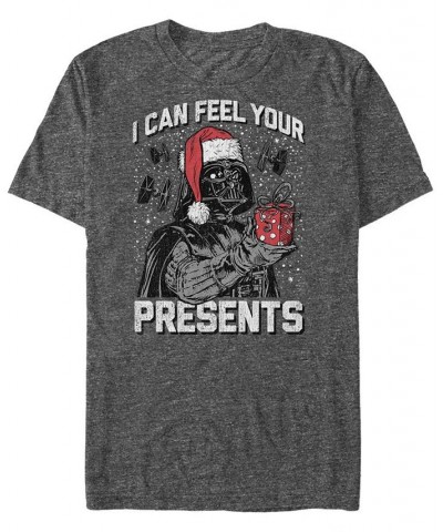 Men's Star Wars Present Danger Short Sleeve T-shirt Gray $15.40 T-Shirts