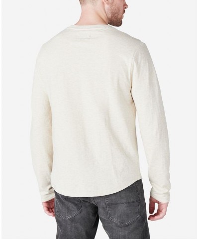 Men's Duo-Fold Henley Long Sleeve Sweater Green $25.31 Sweaters