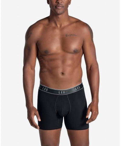 Men's Mid-Length Boxer Brief Black $20.52 Underwear