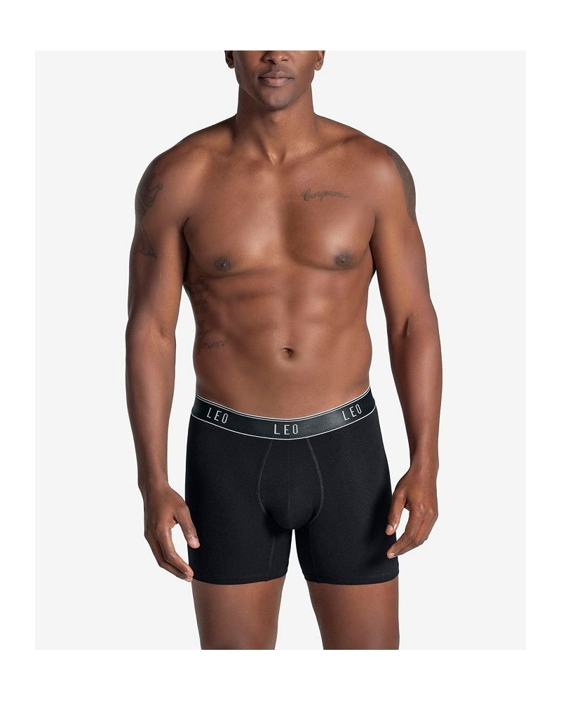 Men's Mid-Length Boxer Brief Black $20.52 Underwear