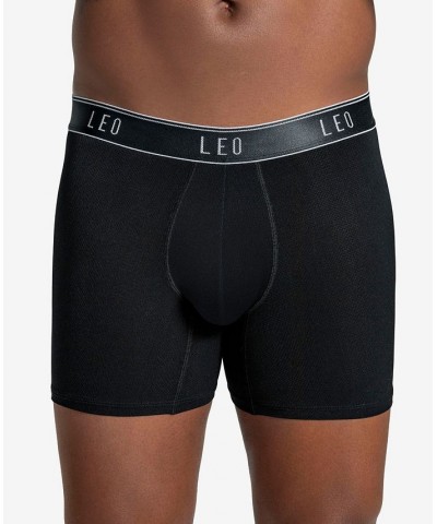 Men's Mid-Length Boxer Brief Black $20.52 Underwear