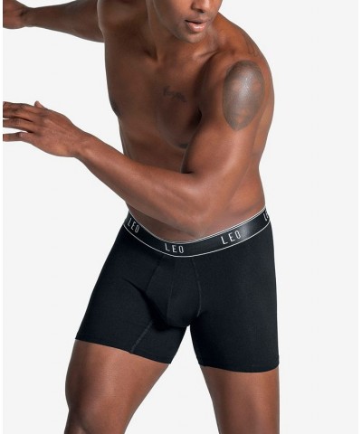 Men's Mid-Length Boxer Brief Black $20.52 Underwear