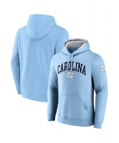 Men's Branded Light Blue North Carolina Tar Heels Arch and Logo Tackle Twill Pullover Hoodie $28.20 Sweatshirt