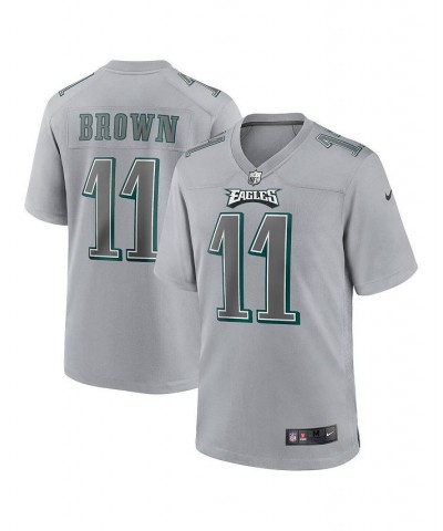 Men's A.J. Brown Gray Philadelphia Eagles Atmosphere Fashion Game Jersey $67.20 Jersey