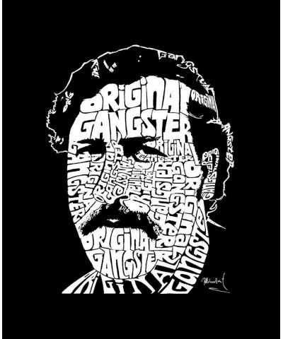 Men's Word Art Long Sleeve Pablo Escobar T-shirt Black $18.80 T-Shirts