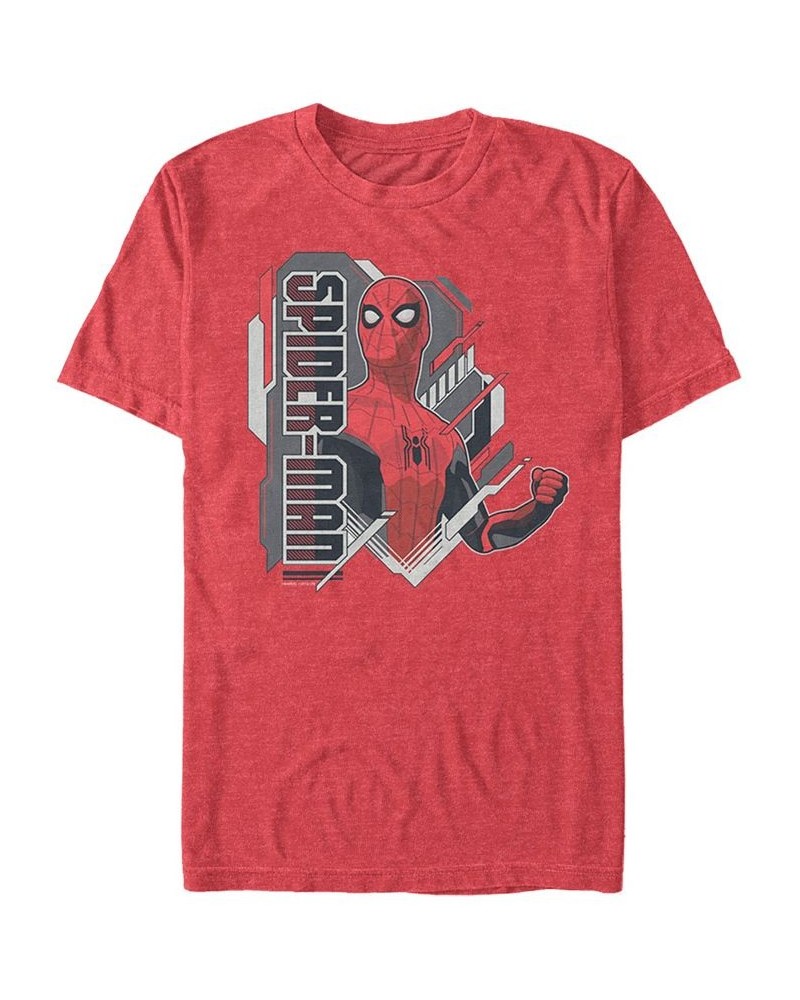 Marvel Men's Spider-Man Far From Home Comic Portrait, Short Sleeve T-shirt Red $17.15 T-Shirts