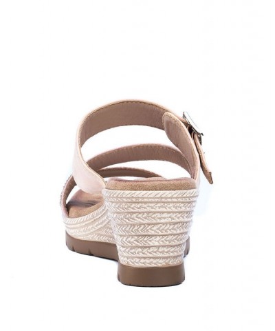 Monica Espadrille Wedge Sandal Pink $38.24 Shoes