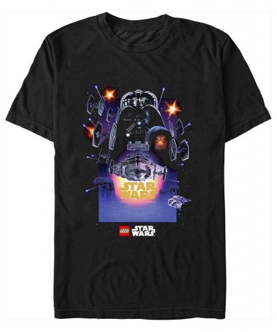 Men's Lego Star Wars Empire Strikes Back Poster Short Sleeve T-shirt Black $14.70 T-Shirts