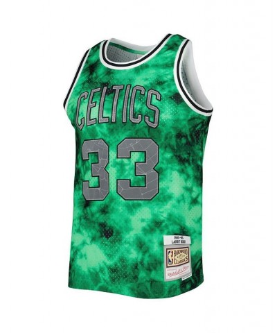 Men's Larry Bird Kelly Green Boston Celtics 1985-86 Galaxy Swingman Jersey $59.20 Jersey