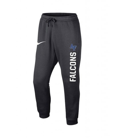 Men's Anthracite Air Force Falcons Primary Logo Club Fleece Joggers $40.49 Pants