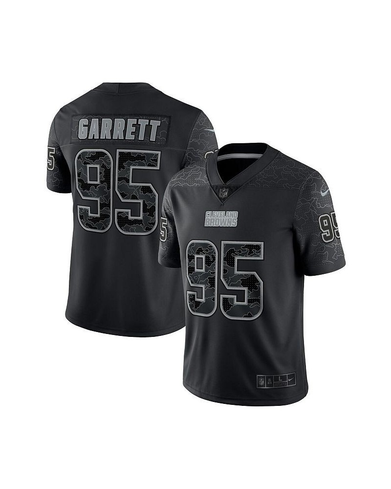 Men's Myles Garrett Black Cleveland Browns RFLCTV Limited Jersey $66.30 Jersey