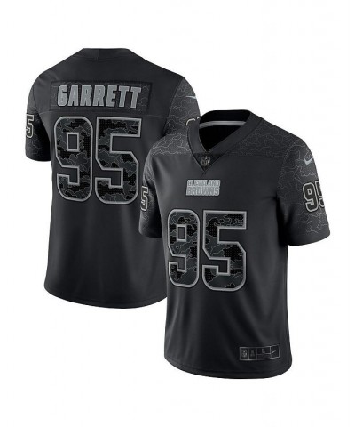 Men's Myles Garrett Black Cleveland Browns RFLCTV Limited Jersey $66.30 Jersey