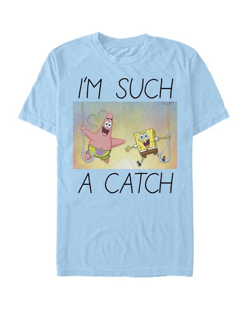 Men's Such A Catch Short Sleeve Crew T-shirt Blue $14.00 T-Shirts