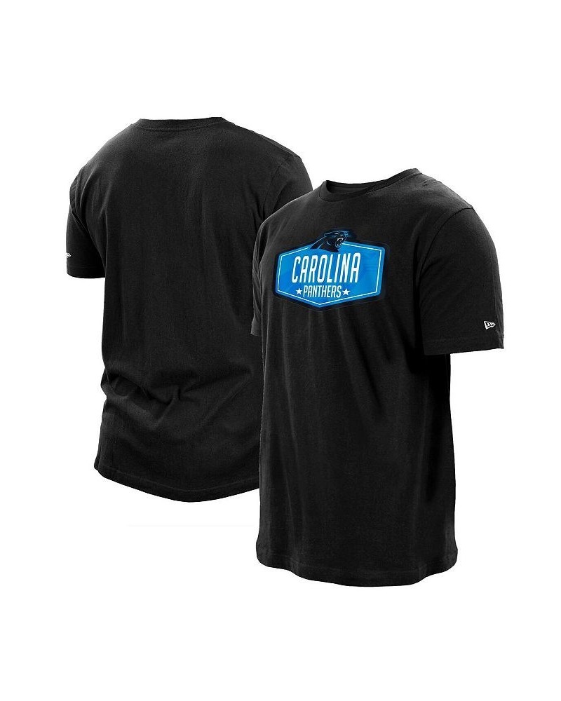 Men's Black Carolina Panthers 2021 NFL Draft Hook T-shirt $14.62 T-Shirts