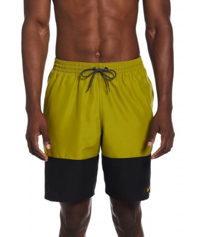 Men's Split Colorblocked 9" Swim Trunks PD05 $20.20 Swimsuits