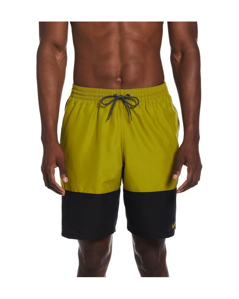 Men's Split Colorblocked 9" Swim Trunks PD05 $20.20 Swimsuits