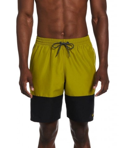 Men's Split Colorblocked 9" Swim Trunks PD05 $20.20 Swimsuits