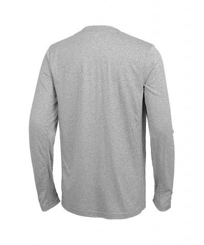 Men's Heathered Gray Los Angeles Chargers Combine Authentic Red Zone Long Sleeve T-shirt $15.60 T-Shirts