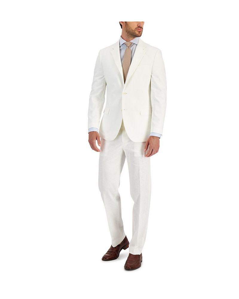 Men's Modern-Fit Cotton/Linen Blend Suit PD01 $54.99 Suits