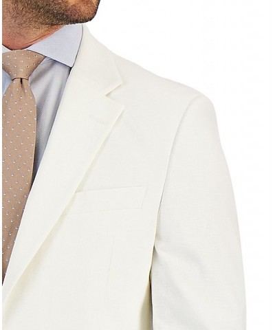 Men's Modern-Fit Cotton/Linen Blend Suit PD01 $54.99 Suits