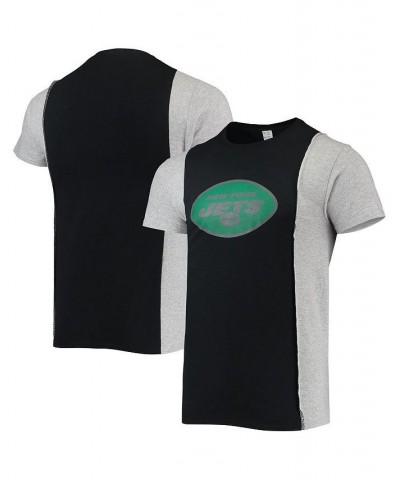 Men's Black, Heathered Gray New York Jets Split T-shirt $31.89 T-Shirts